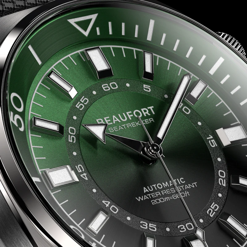 Detalle del dial del Beaufort Seatrekker